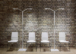 Luctra Vloerlamp Luctra Linear | Floor Twin Aluminium