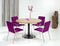 Ronde vergadertafel Teez diameter 120cm bladkleur Speciale Kleur framekleur Antraciet (Ral 7016)