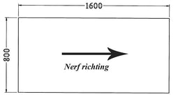 ABC Kantoormeubelen Los recht 25 mm melamine bureaublad 160X80CM Speciale Kleur