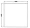 ABC Kantoormeubelen Los vierkant 25 mm melamine bureaublad 160X160CM Speciale Kleur