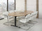 Ovale vergadertafel design T-poot Teez 240x120cm bladkleur Speciale Kleur framekleur Antraciet (Ral