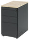 Ladeblok met 3 lades (incl. pennenlade) kleur Aluminium (RAL9006) topblad Speciale Kleur