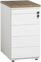 Ladeblok met 4 lades (incl. pennenlade) kleur Aluminium (RAL9006) topblad Speciale Kleur