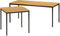 Bureautafel of kantinetafel breed 120CM diep 60CM bladkleur Speciale Kleur framekleur Zwart (RAL9005