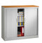 Roldeurkast 105x120x43cm bladkleur Speciale Kleur framekleur Licht grijs (Ral 7035)