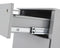 Ladeblok verrijdbaar 2 laden bladkleur Speciale Kleur framekleur Aluminium (RAL9006)