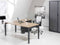 Hoogte verstelbaar wingbureau 4-poot Kubus breed 180CM diep 120CM bladkleur Speciale Kleur framekleu
