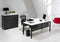 Hoogte verstelbaar wingbureau 4-poot Kubus breed 180CM diep 120CM bladkleur Speciale Kleur framekleu