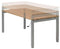 4 poots slinger verstelbaar bureau zit/zit Kubus breed 140CM diep 80CM bladkleur Speciale Kleur fram