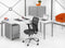 Hoogte verstelbaar hoekbureau Kubus breed 180CM diep 160CM bladkleur Speciale Kleur framekleur Wit (