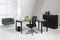 Hoogte verstelbaar hoekbureau Kubus breed 160CM diep 160CM bladkleur Speciale Kleur framekleur Alumi
