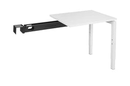 Aanbouwtafel Kubus breed 60CM diep 80CM bladkleur Havanna framekleur Antraciet (Ral 7016)