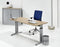 Hoogte verstelbaar bureau T- Poot Work breed 180CM diep 80CM bladkleur Speciale Kleur framekleur Wit