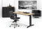 Hoogte verstelbaar bureau T- Poot Work breed 180CM diep 80CM bladkleur Speciale Kleur framekleur Wit