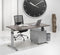 Hoogte verstelbaar bureau T- Poot Work breed 140CM diep 80CM bladkleur Speciale Kleur framekleur Wit