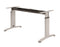 Hoogte verstelbare rechthoekige T-poot vergadertafel Work 200x100cm breed diep bladkleur Speciale Kl