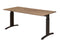 Hoogte verstelbare rechthoekige T-poot vergadertafel Work 200x100cm breed diep bladkleur Speciale Kl
