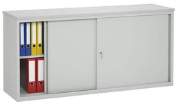 ABC Kantoormeubelen Lage schuifdeurkast 75x160x45 Wit met topblad Speciale Kleur