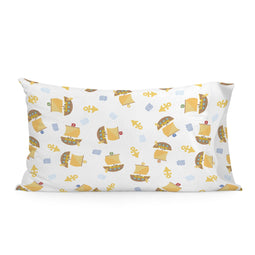 Happy Friday Pillow cover infantiles Pirate ship 50x75 cm (Single) Multicolor