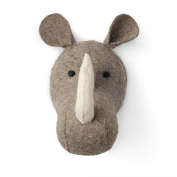 Happy Friday Felt deco Rhino 28x22x30 cm Multicolor