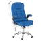 Beliani ROYAL - Bureaustoel - Blauw - Polyester