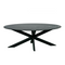 Mangoe Eetkamertafel Lynn | Ovaal | Zwart marmer | 200 cm