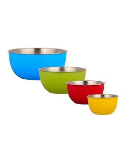 Origin Outdoors Stainless Steel Bowl Set, 4 stuks