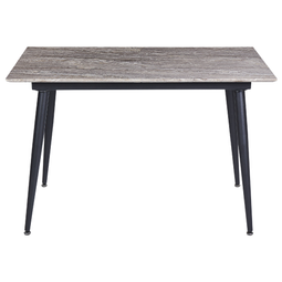 Beliani EFTALIA - Uitschuifbare eettafel - Grijs - 80 x 120/150 cm - MDF