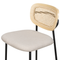 Beliani MAYETTA - Barkruk set van 2 - Beige - Polyester
