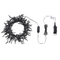 Beliani IGALIKU - LED kerstverlichting - Zwart - 2700 cm - PVC
