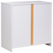 Beliani ZEHNA - Sideboard 2 deuren - Lichtgrijs/Wit - Vezelplaat