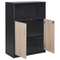 Beliani ZEHNA - Sideboard - Lichthout/Zwart- Vezelplaat