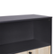 Beliani ZEHNA - Sideboard - Lichthout/Zwart- Vezelplaat