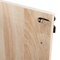 Beliani ZEHNA - Sideboard - Lichthout/Zwart- Vezelplaat