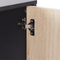 Beliani ZEHNA - Sideboard - Lichthout/Zwart- Vezelplaat