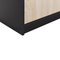 Beliani ZEHNA - Sideboard - Lichthout/Zwart- Vezelplaat