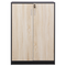 Beliani ZEHNA - Sideboard - Lichthout/Zwart - 117 cm - Vezelplaat