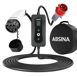 Absina Mobile Wallbox 11kW, Type 2 and CCS, 480V CEE, for charging electric and hybrid vehicles at C