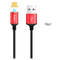 Hoco U28 Magnetische Micro usb kabel - 1M rood