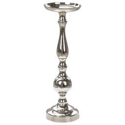 Beliani DAMRU - Kandelaar set van 2 - Zilver - Aluminum