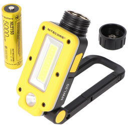 Nitecore NWL20 multifunctional work light, 600 lumens, COB floodlight and LED spotlight, with red li