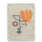 Happy Friday Tea towel (2 pc) Anatomy 70x50 cm Multicolor
