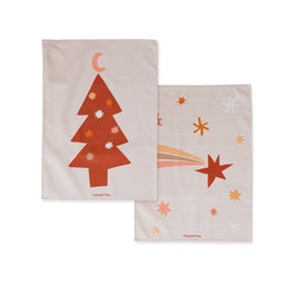 Happy Friday paños de cocina Boho Christmas 70x50 cm Multicolor