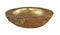 HSM Collection Fruitschaal small - ø30X7 - Naturel/goud - Teak/aluminium