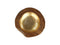 HSM Collection Fruitschaal small - ø30X7 - Naturel/goud - Teak/aluminium
