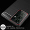 Hoesje Geschikt voor Samsung S21 Ultra Backcover Carbon Style Siliconen Case TPU Hoesje Zwart