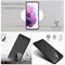 Hoesje Geschikt voor Samsung S21 Ultra Backcover Carbon Style Siliconen Case TPU Hoesje Zwart