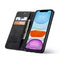 Hoesje Geschikt voor iPhone 11 Pro Bookcase Anti Skim Hoesje Case Vulcano Black