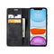 Hoesje Geschikt voor iPhone 11 Pro Bookcase Anti Skim Hoesje Case Vulcano Black