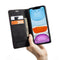 Hoesje Geschikt voor iPhone 11 Pro Bookcase Anti Skim Hoesje Case Vulcano Black